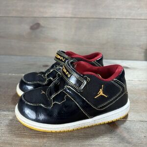nike air jordan flight kids youth size 8C shoes black basketball sneakers